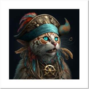 Pirate Cat Posters and Art